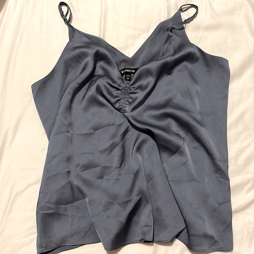 Express top spaghetti straps, dusty blue size L